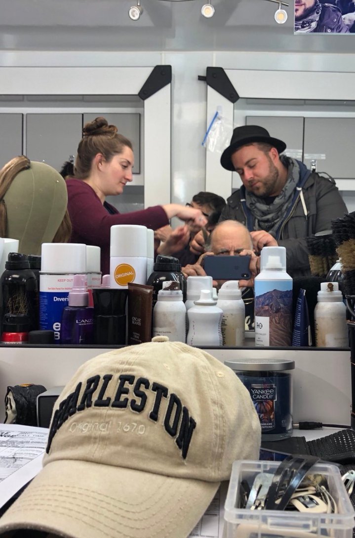 Nick Castle Head shaving