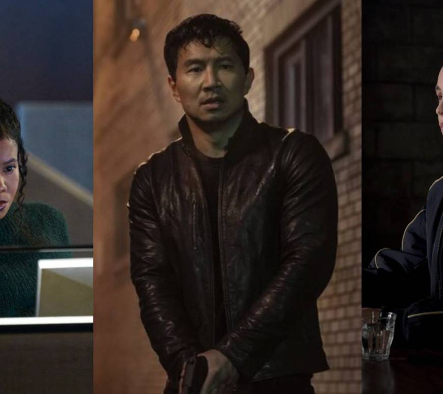 The Copenhagen Test cast, Sinclair Daniels, Melissa Barrera, Simu Liu